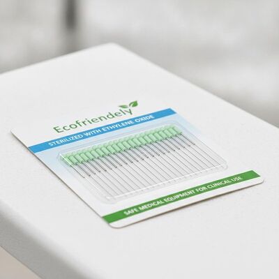 Aghi di agopuntura intradermici ecologici Disegno retto Sterilizzazione ossido di etileno attrezzature mediche sicure per la clinica