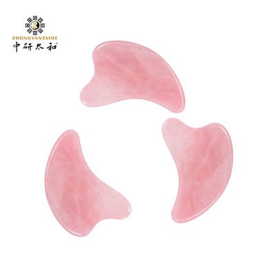 Il cuore ha modellato lo strumento di raschio Rose Quartz Pink Jade Stone di massaggio
