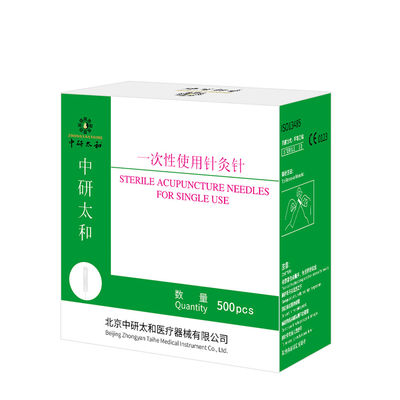 Zhongyan Taihe di alta qualità 500 pcs Aghi di agopuntura sterili usa e getta Terapia di agopuntura
