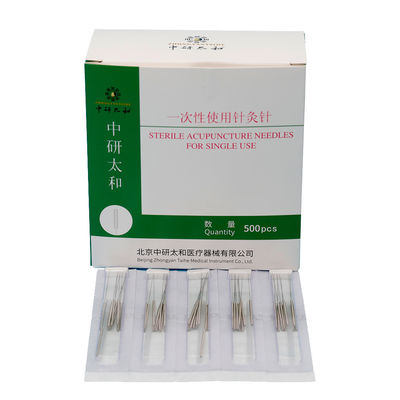 Zhongyan Taihe di alta qualità 500 pcs Aghi di agopuntura sterili usa e getta Terapia di agopuntura