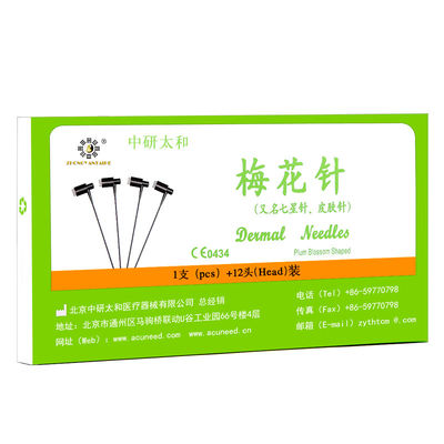 15 cm sterile Profissional Prune Blossom Aghi Strumento essenziale di miglioramento del corpo 12pcs/Box